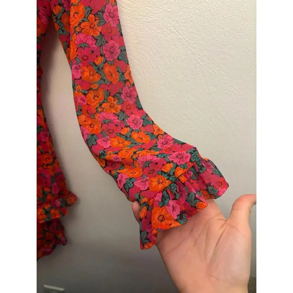 Francesca’s Collection Floral Mini Dress Size XL - Picture 5 of 9